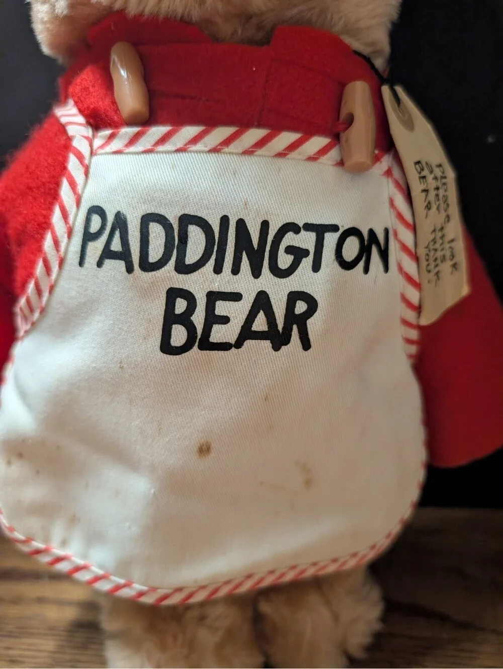 Vintage 1972 Paddington Bear Chef Plush Collectible 16